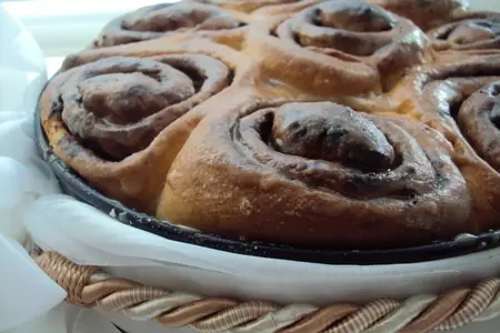 Булочки "каппучино" (cappuccino cinnamon rolls): шаг 8