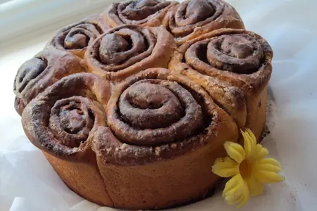 Булочки "каппучино" (cappuccino cinnamon rolls): шаг 9