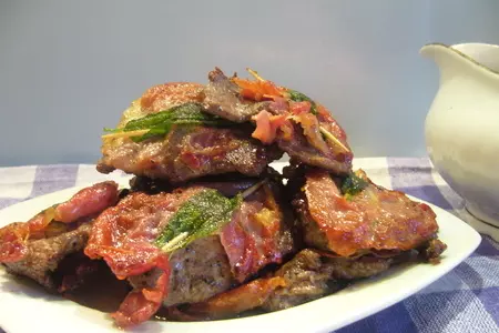 Saltimbocca alla romana (шницель по-римски): шаг 4