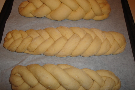 "цуреки"греческий пасхальный хлеб: шаг 5