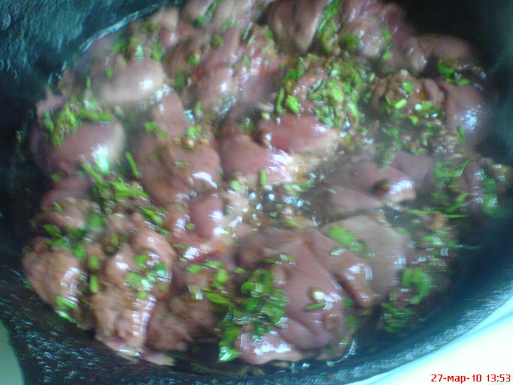 Куриная печень по-мароккански: шаг 5