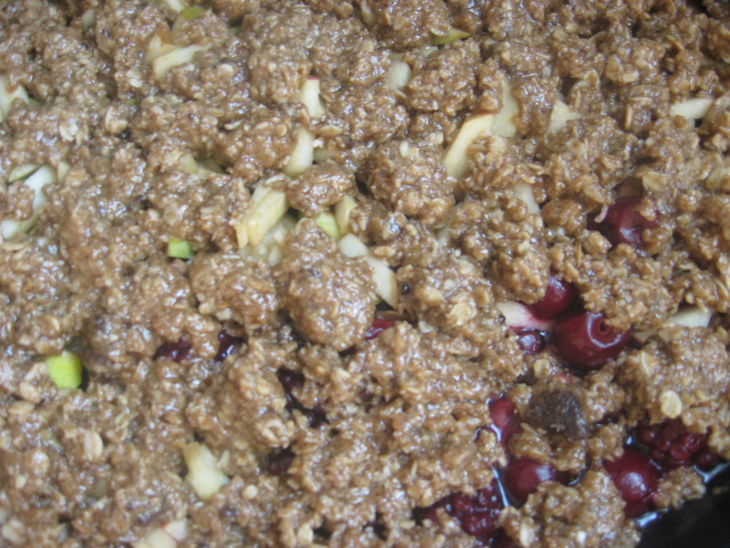 Apple-berry crisp (яблочно-ягодный крисп): шаг 2