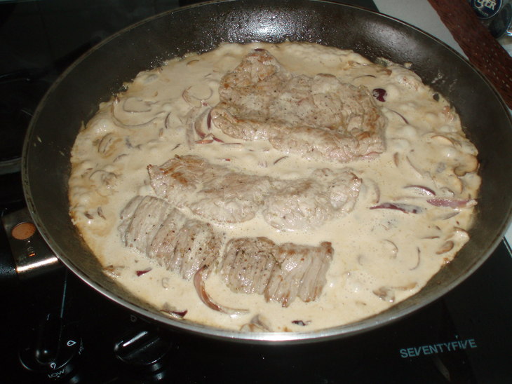 Steak diane(стейк диана): шаг 9