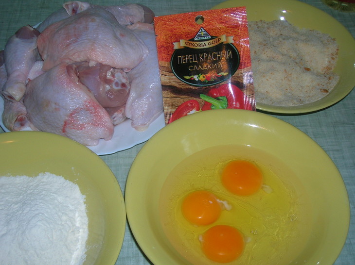 Цыпленок по-мэрилендски с соусом из помидоров конкассе: шаг 1
