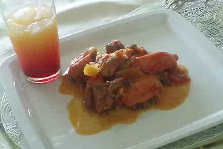 Tequila sunrise chicken, или восход солнца с текилой и курочкой: шаг 12