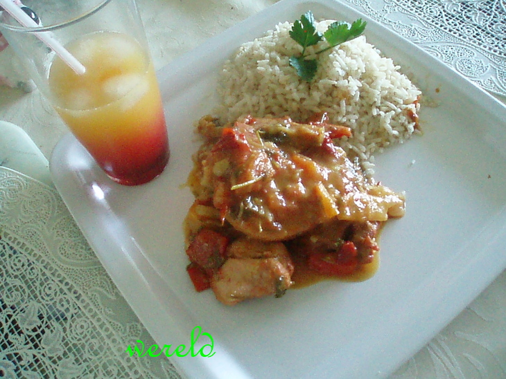 Tequila sunrise chicken, или восход солнца с текилой и курочкой: шаг 13