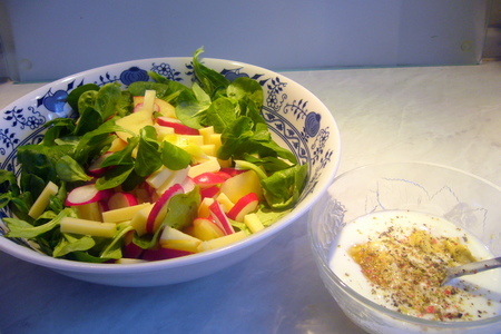 Пикантный салат из редиски к остаткам рыцарского ужина: шаг 2