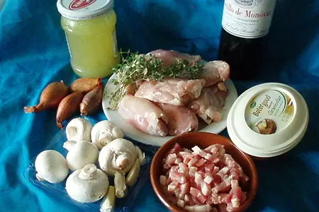 Coq au vin, но не петух, а курица в вине: шаг 1