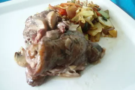 Coq au vin, но не петух, а курица в вине: шаг 7