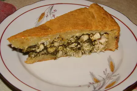 Мясной пирог с курицей и шпинатом: шаг 4