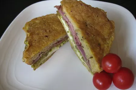 Mozzarella in carrozza: шаг 5