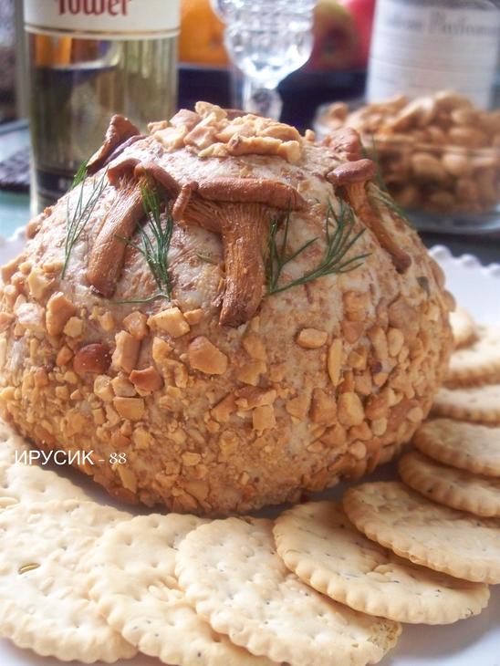 Holiday mushroom cheese ball / праздничный грибной шар.: шаг 13