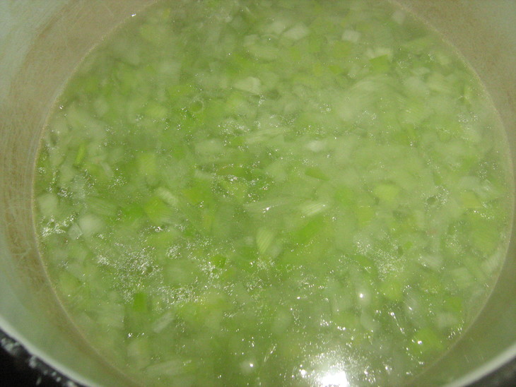 Ирландский  суп с геркулесом и луком-пореем.: шаг 3
