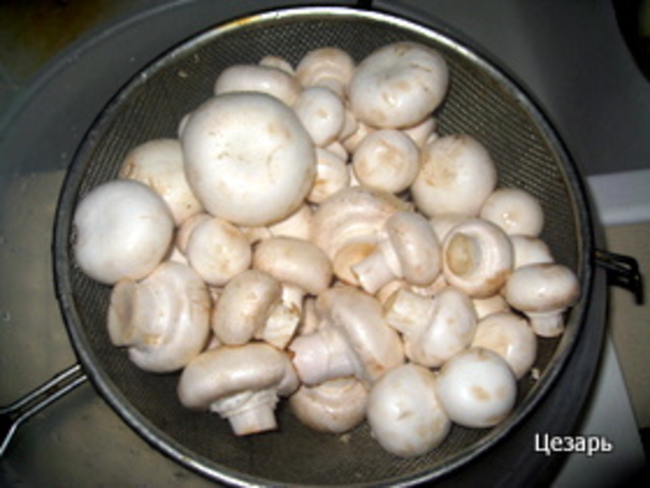 Мамалыга с грибами: шаг 1