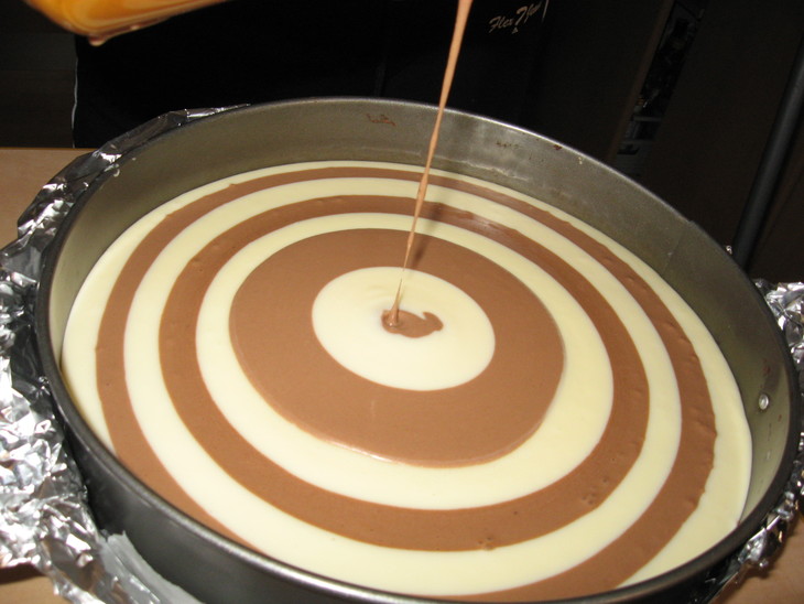 Торт "спираль"шоколадно-творожный: шаг 5