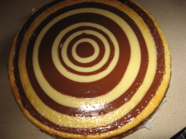 Торт "спираль"шоколадно-творожный: шаг 7