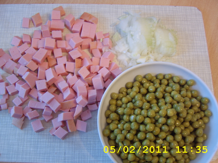 Nudelsalat (макаронный салат).: шаг 3