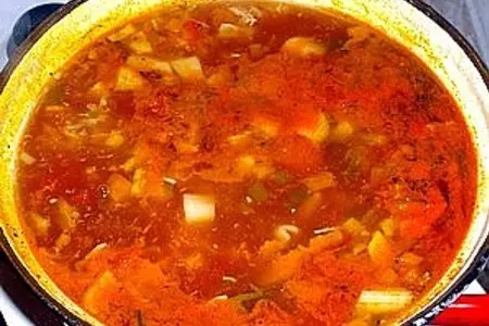 Суп с макаронами и сыром: шаг 3