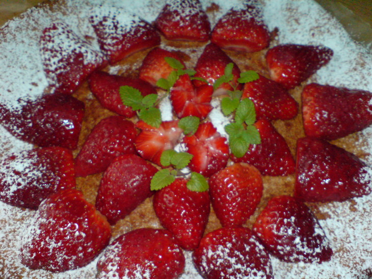 Миндальное блюдо с ягодами /фруктами (gato’d’ ametles): шаг 7