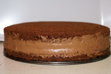 Шоколадно-кофейный торт с абрикосовым джемом: шаг 16