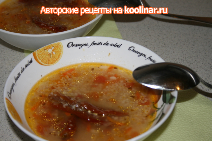 Овощной суп с кускусом и вялеными помидорами: шаг 7