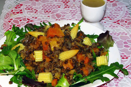 Теплый вегетарианский салат: шаг 9