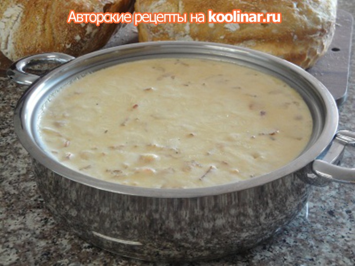 Картофельный крем-суп с курицей,беконом и апельсином: шаг 6