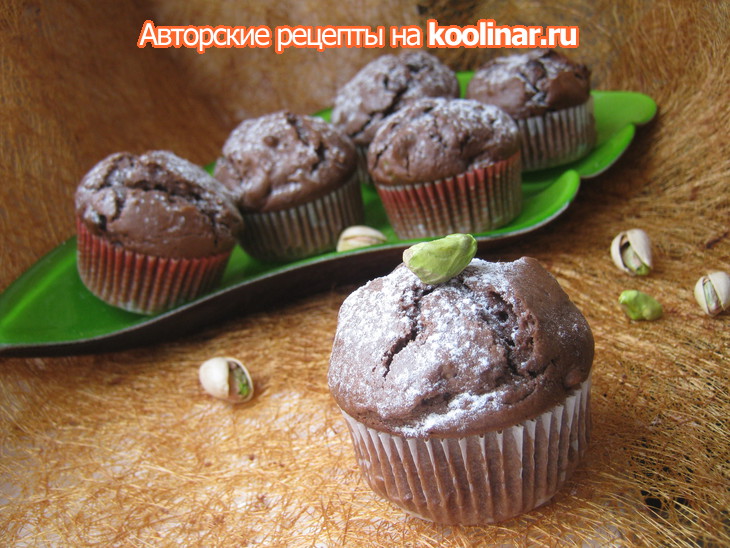 Шоколадные маффины "брауни" (chocolate brownie muffins): шаг 9