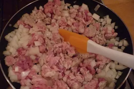 Запеканочка из тыквы (с мясным фаршем): шаг 2