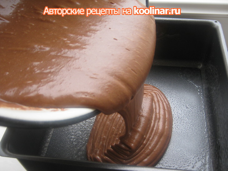 Шоколадный пирог с глазурью  (family chocolate cake): шаг 5