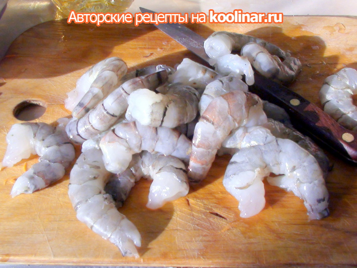 Стеклянная лапша с овощами и креветками.: шаг 4