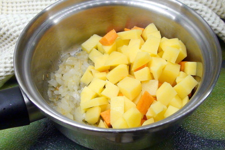 Картофельный суп-пюре с креветками: шаг 3