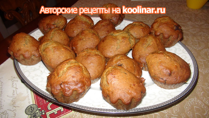 Банановые маффины с кусочками горького шоколада: шаг 6