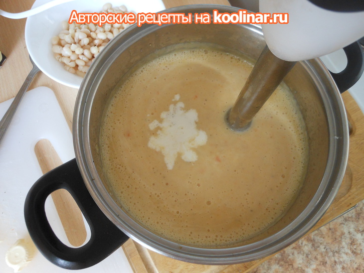 Сливочный суп из белой фасоли: шаг 7