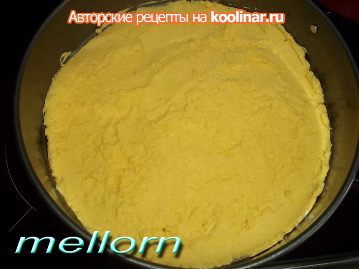 Кукурузный пирог с творогом и черникой: шаг 9