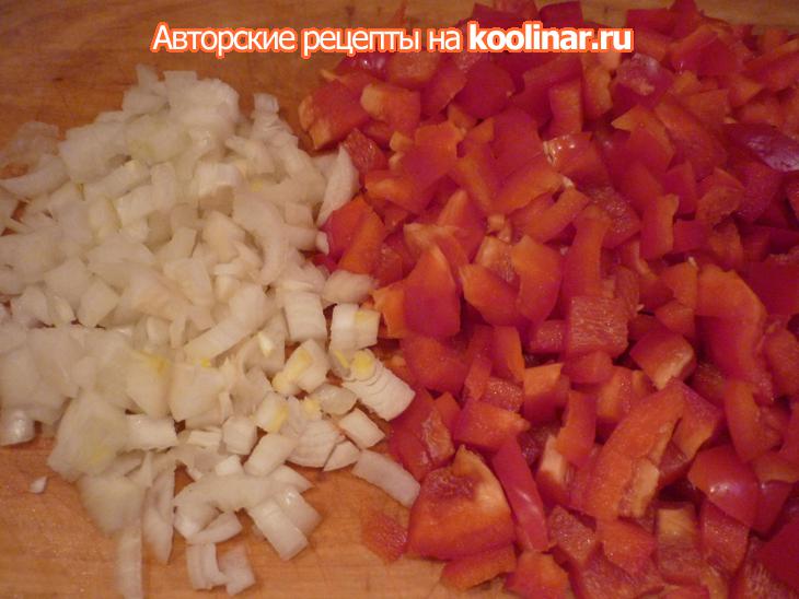 Фарфалле со сладким перцем и креветками (farfalle con peperoni e gamberi): шаг 2