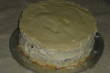 Торт бисквитный со сливочно- брусничным кремом: шаг 12