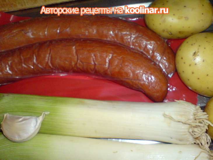 Айнтопф с фасолью и колбасками: шаг 1