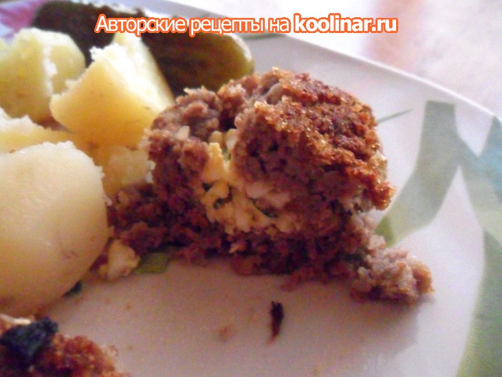 Гречаники мясные, фаршированные яйцом: шаг 8