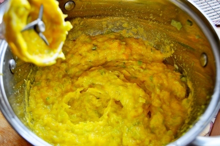 Крем-суп из тыквы с сырными рулетиками: шаг 7