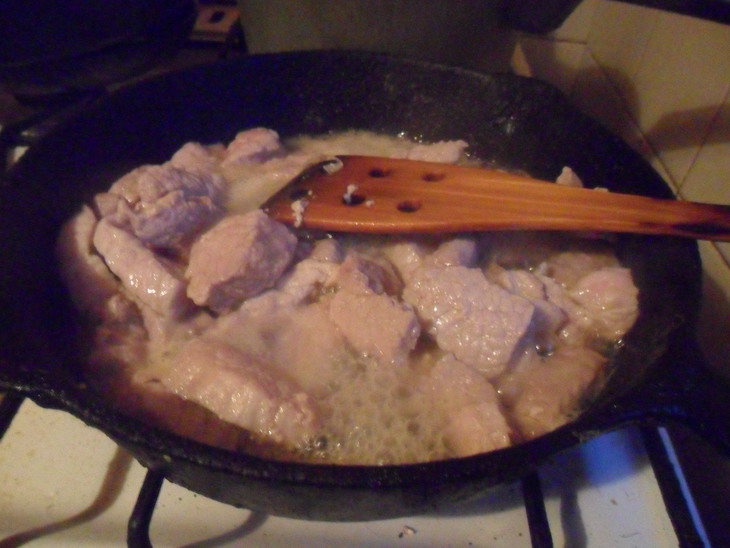 Жаркое из свинины с луком - пореем: шаг 4