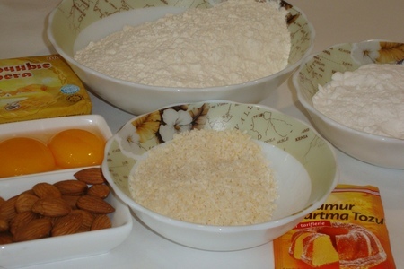 Песочное печенье  с кокосовой стружкой: шаг 1