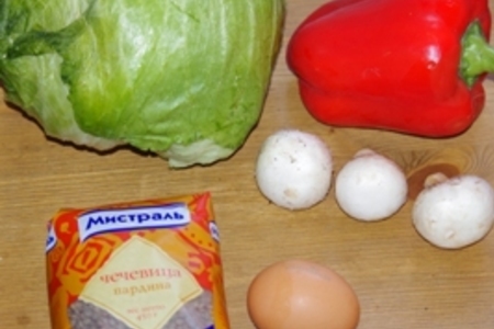 Теплый салат с чечевицей и яйцом-пашот: шаг 1