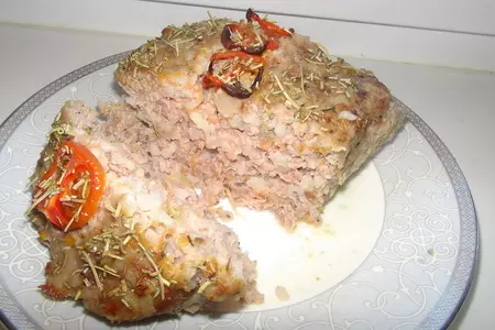 Мясной террин с запечёными помидорами черри и розмарином: шаг 4