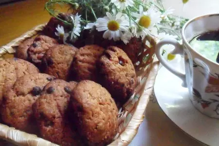 Печенье из цельнозерновой муки с шоколадными каплями "в последний день лета": шаг 6