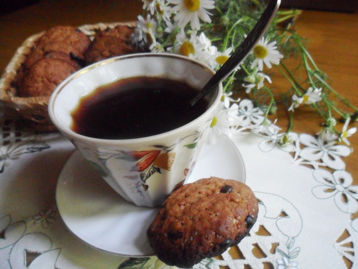 Печенье из цельнозерновой муки с шоколадными каплями "в последний день лета": шаг 8