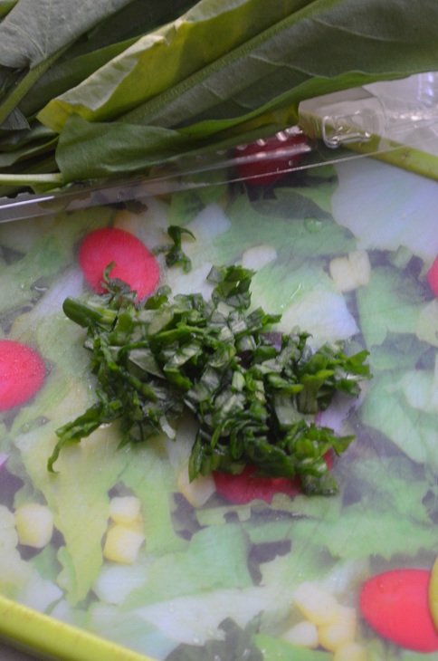 Теплый салат из зеленой фасоли: шаг 3