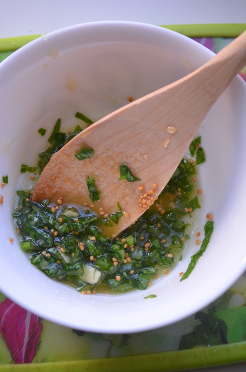 Теплый салат из зеленой фасоли: шаг 4