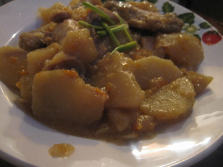 Курица с картофелем и грибами под соевым соусом kikkoman: шаг 8