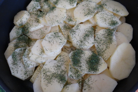 Кура с картофелем, запеченные в кефирном маринаде: шаг 3